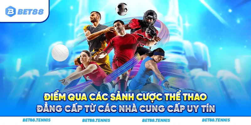 Điểm qua các sảnh cược thể thao đẳng cấp từ các nhà cung cấp uy tín