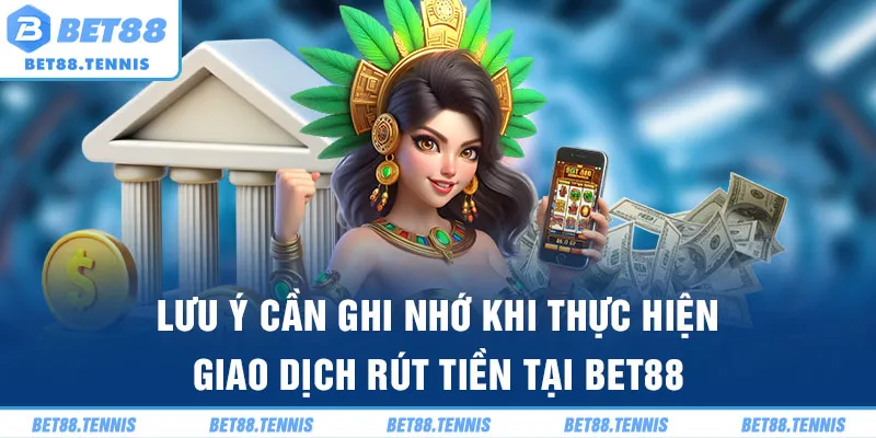 Lưu ý cần ghi nhớ khi thực hiện giao dịch rút tiền Bet88